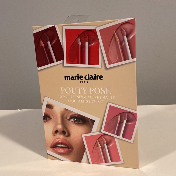 Marie Claire Paris Lip Liner & Velvet Matte Liquid Lipstick Set - Picture 2 of 4